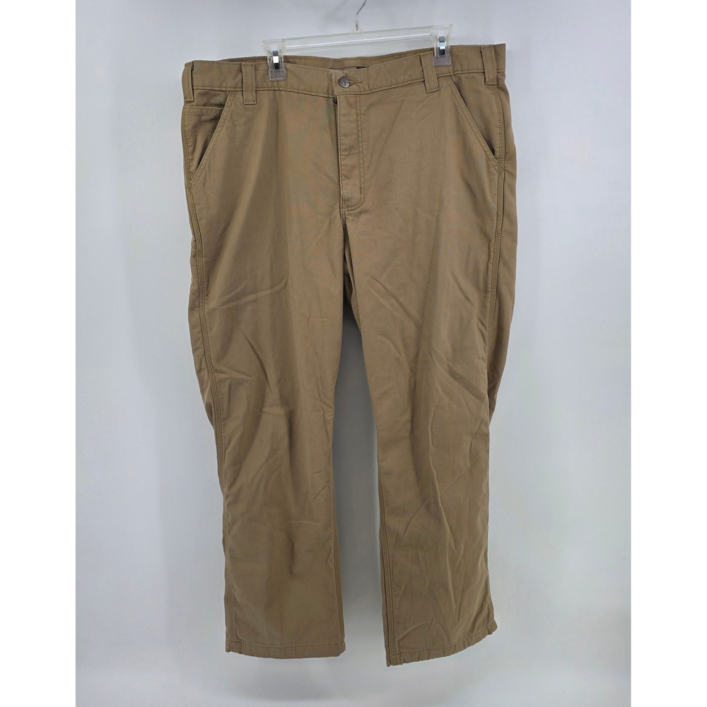 Carhartt Mens Size 40x30 Rugged Flex Knit Lined Canvas Utility Work Pants